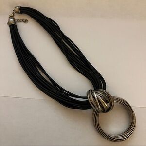 Chic Black and Silver Necklace